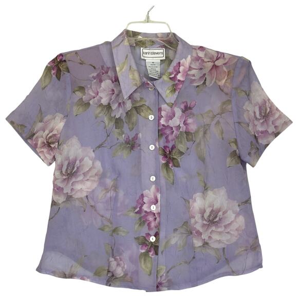 VTG Karin Stevens Dress Set 10 Maxi Sheer Floral Chiffon Ethereal Fairy Wedding - Picture 10 of 15